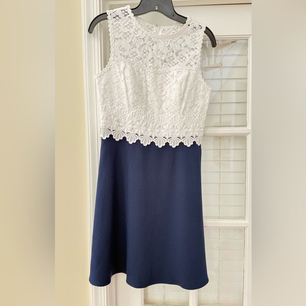 Lilly Pulitzer Carolyn Lace Top Dress-Sz 2